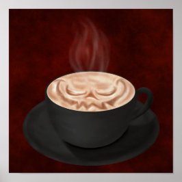 Póster Cappuccino de Halloween
