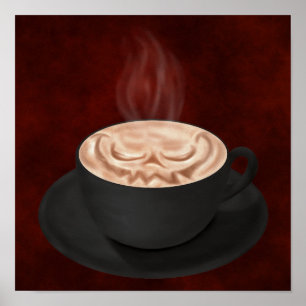 Póster Cappuccino de Halloween