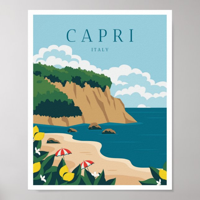Póster Cápri Italia (Frente)