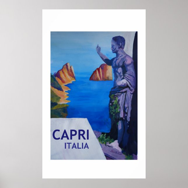 Póster Capri Italia - Poster de estilo retro (Frente)