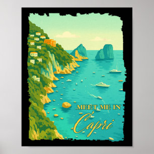 Póster Capri Italia Viajar Viaje Encuentrame En Capri Rec
