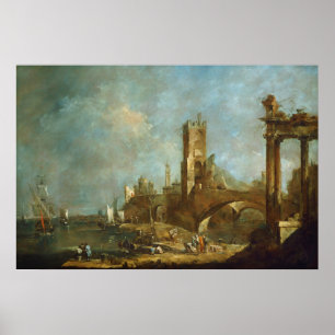 Póster Capriccio de un Poster portuario