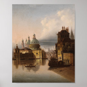 Póster Capriccio, Venecia   Johann Wilhelm Jankowsky