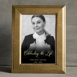 Póster Caprichoso Celebrando la Vida Foto Funeral