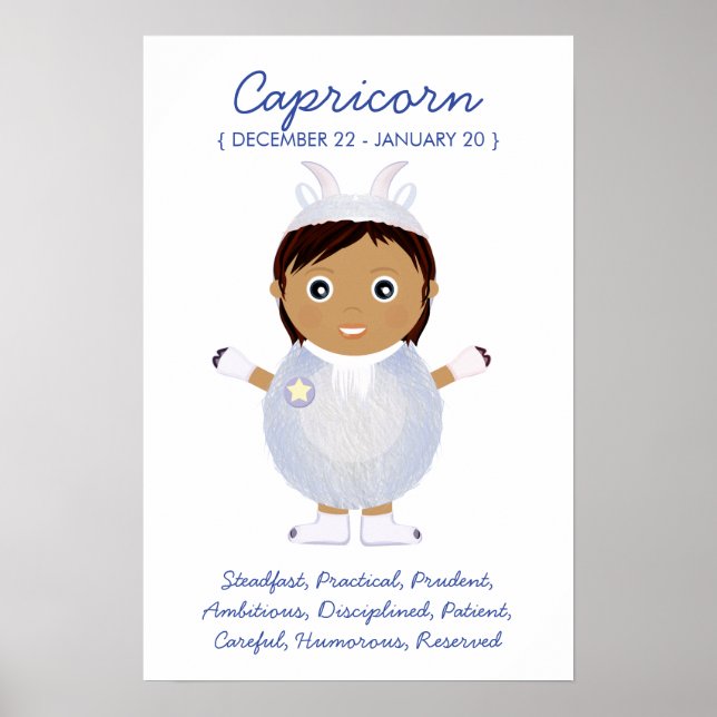 Póster Capricorn - Girl Horoscope Poster (Frente)
