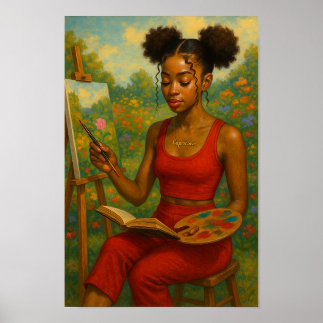 Póster Capricorn La talentosa mujer multitarea (Frente)