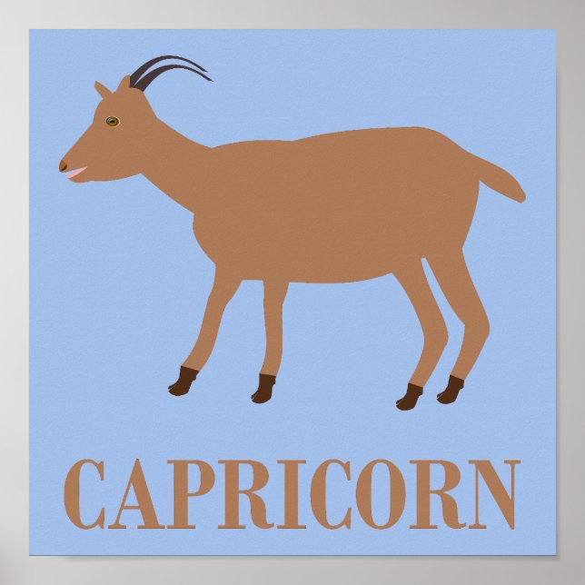 Póster Capricorn Star Sign Goat (Frente)