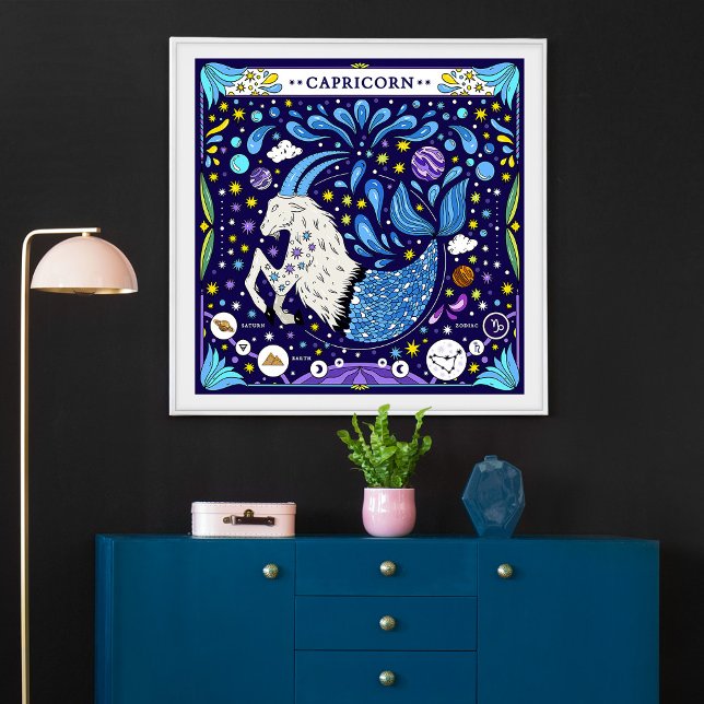 Póster Capricornio: "Ambición de montaña" Zodiac (Subido por el creador)