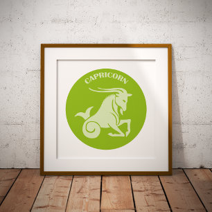 Póster Capricornio, Signo del Zodiaco, Horóscopo, Astrolo