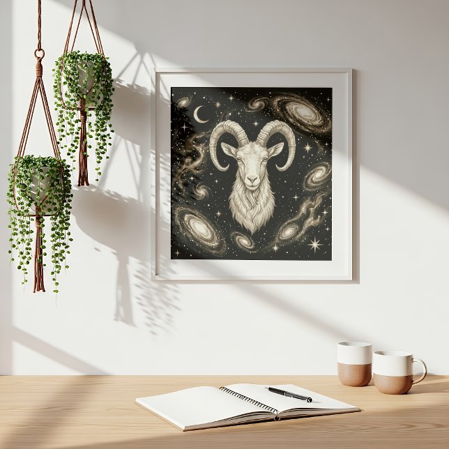 Póster Capricornio Zodíaco Celeste Astrología (Subido por el creador)