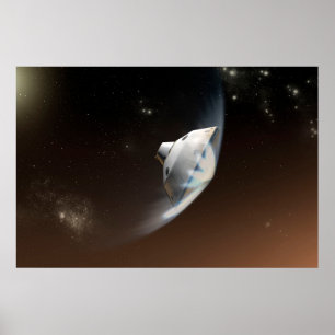Póster Cápsula de aeródromo de Marte Science Laboratory 2