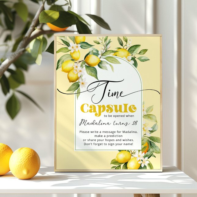 Póster Cápsula de tiempo de cumpleaños de Lemon main sque (Subido por el creador)