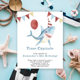 Póster Cápsula del tiempo de Baby Shark para su 1er cumpl