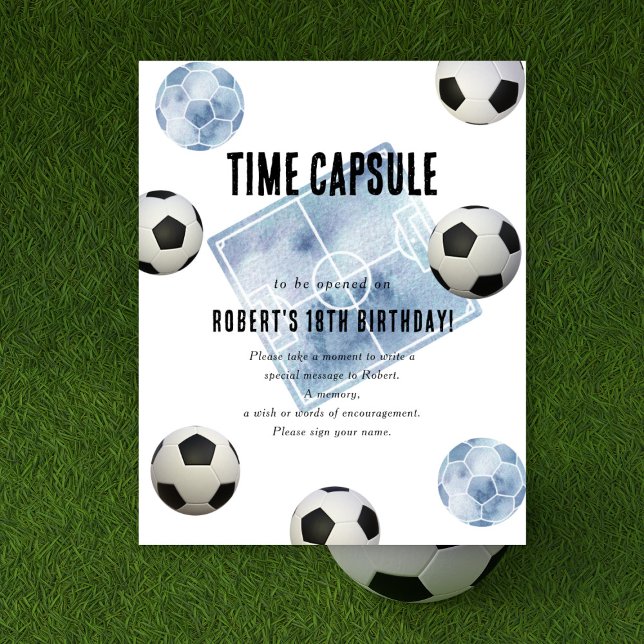 Póster Cápsula del tiempo de fútbol cumpleaños 1er  (Subido por el creador)