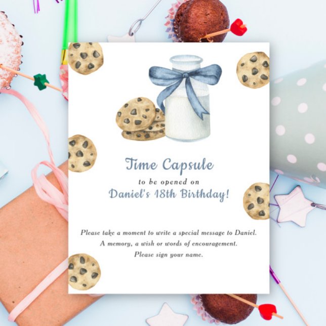 Póster Cápsula del Tiempo Galleta y Leche Cumpleaños 1 (Subido por el creador)