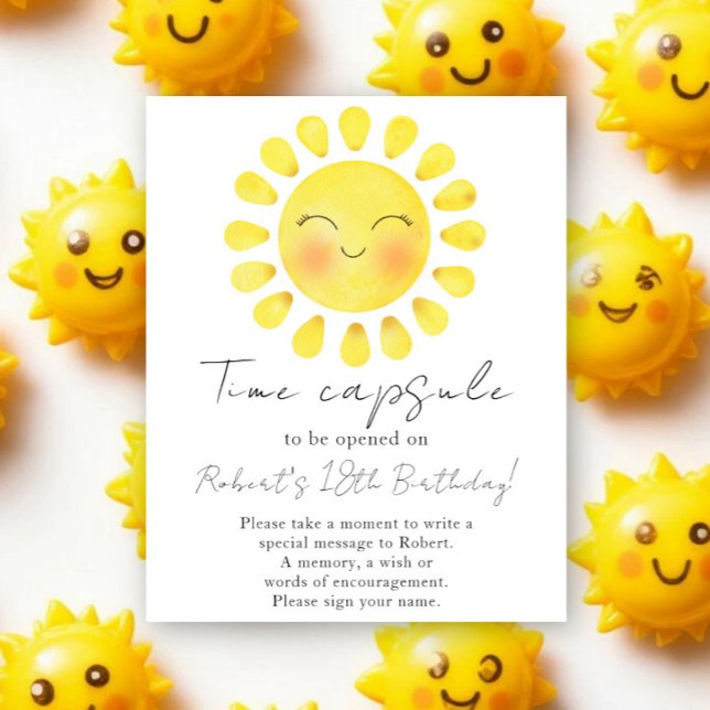 Póster Cápsula del tiempo Little Sun 1er cumpleaños (Subido por el creador)