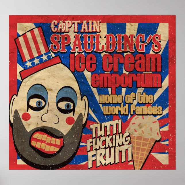 Póster Capt Spauldings Ice Cream Emporium (Frente)