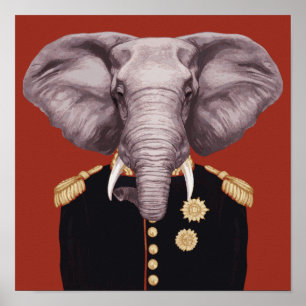 Póster Captain Elephant