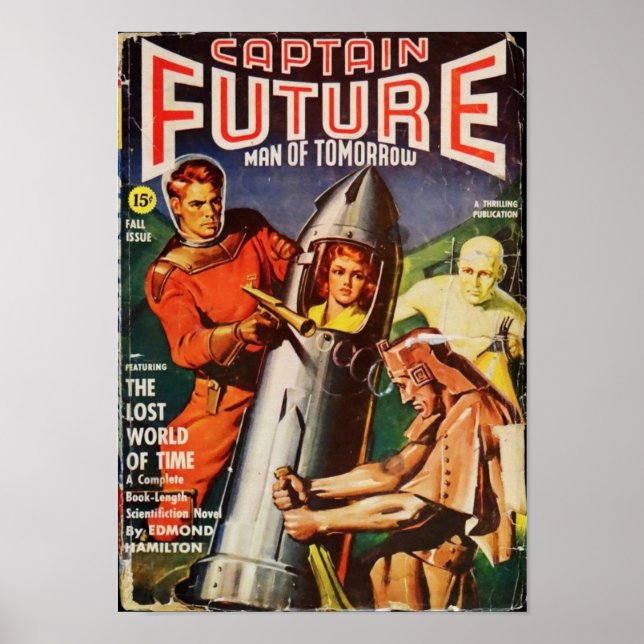 Póster Captain Future -- the  Lost World of Time (Frente)