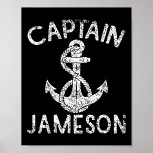 Póster Captain Jameson Yacht Anchor Barco