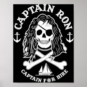 Póster Captain Ron Captain For Hire