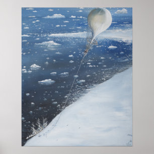 Póster Captain Scott Antarctica's first Aeronaut. 4th