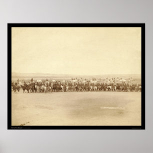 Póster Captain Taylor y 70 Indian Scouts SD 1891