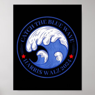 Póster Captar La Rueda Azul De Ola Harris 2024 Elección T