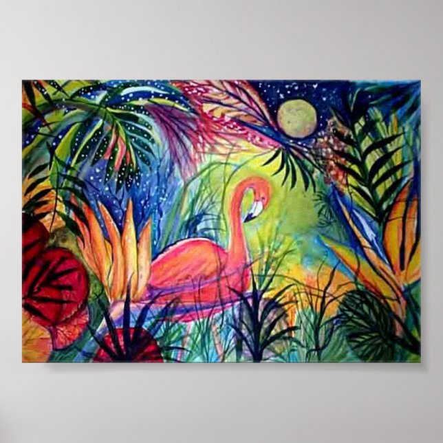 Póster Captiva Flamingo Midnight (Frente)