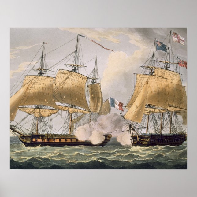 Póster Captura de La Clorinde, 26 de febrero de 1814, en (Frente)