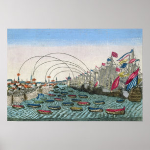 Póster Captura de La Habana por los ingleses en 1762