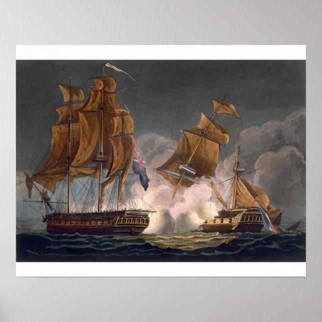 Póster Captura de La Tribune, 8 de junio de 1796, grabada (Frente)
