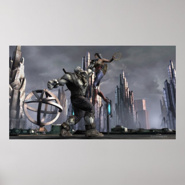 Póster Captura de pantalla: Grundy vs Wonder Woman (Frente)