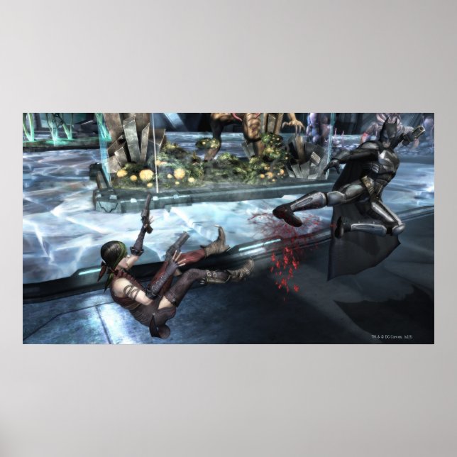 Póster Captura de pantalla: Harley vs Batman (Frente)