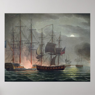 Póster Captura del La Desiree, el 7 de julio de 1800,