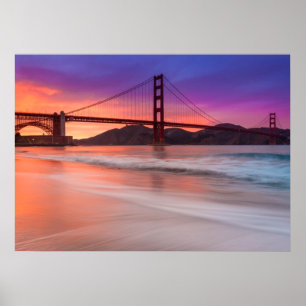 Póster Captura del puente Golden Gate de San Francisco