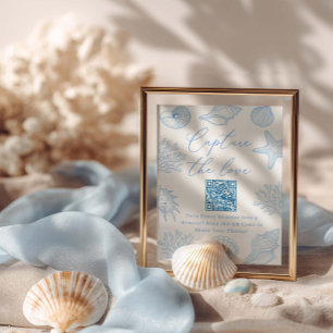 Póster Captura el amor de Seashells Bridal Shower