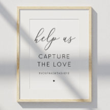 Captura el letrero del amor. Caligrafía en blanco