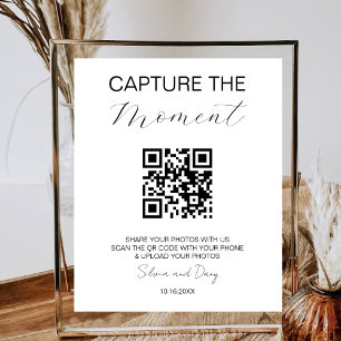 Póster Captura El Momento En Que El Boda De Código QR Es 