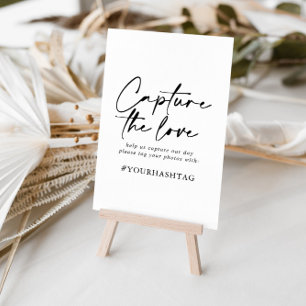 Póster Captura la etiqueta de amor Rótulo moderno elegant
