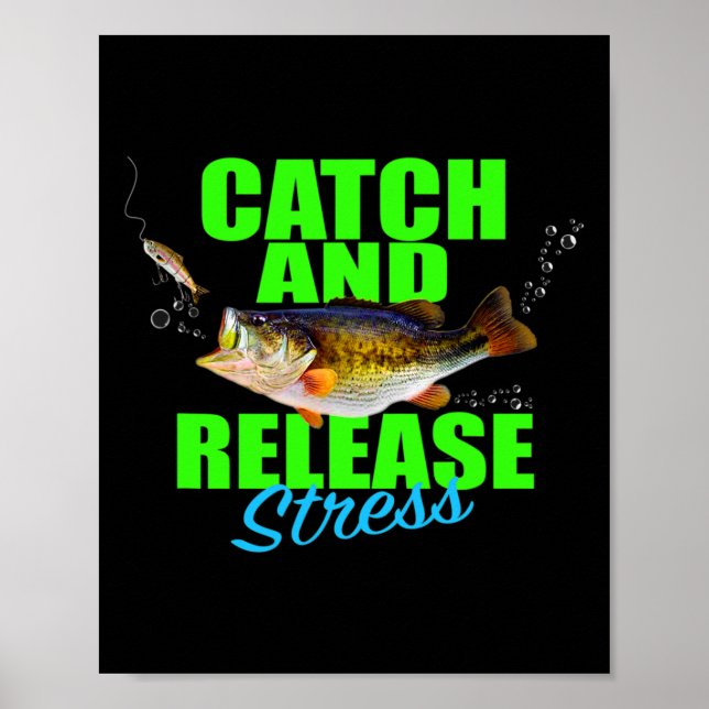 Póster Captura Y Liberación De Pescado De Estrés Para Hob (Frente)