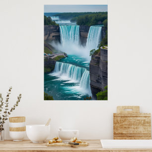 Póster Capturan el poder de la naturaleza - Niagara