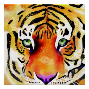 Póster Capturando la Majestad: La Mirada de un Tigre