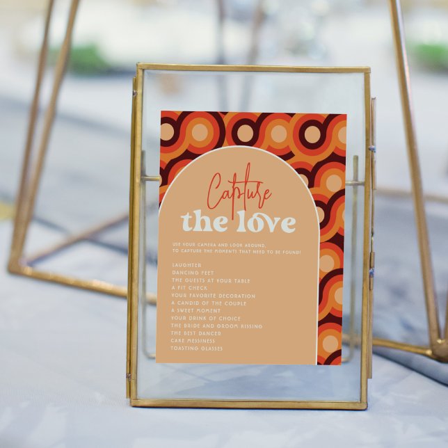 Póster Capturar El Rótulo De Fotos Del Boda De Amor (Sign Mock-up)