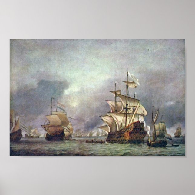 Póster Capturaron Los Cuatro Días De La Batalla De 1666 (Frente)