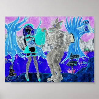 Póster Capucha Psicodélica