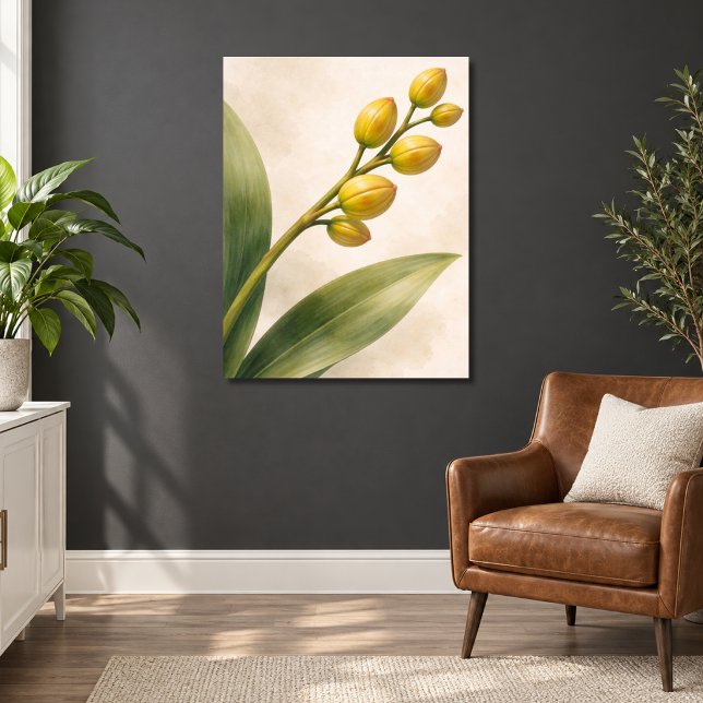 Póster Capullos de Orquídea Phalaenopsis Amarilla Botánic (Subido por el creador)