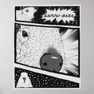 Póster Capybara Anime