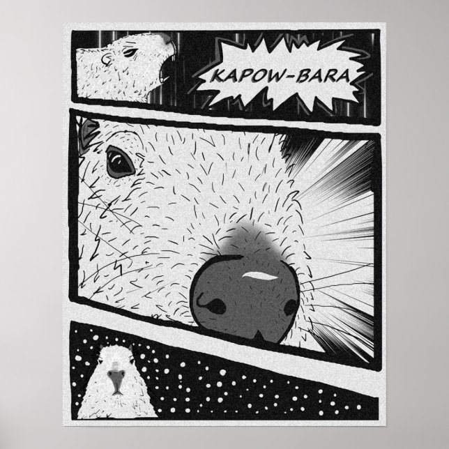Póster Capybara Anime (Frente)