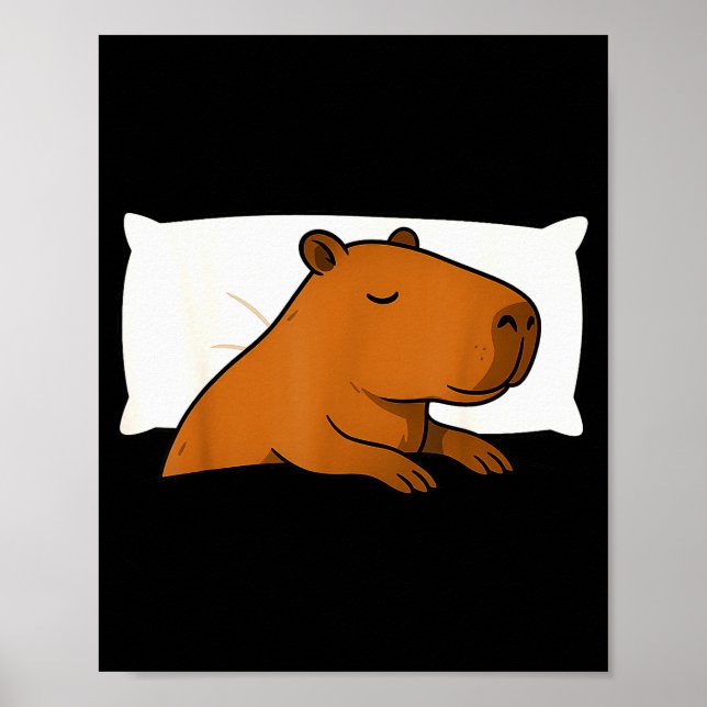 Póster Capybara Favorite Sleepshirt Sleeng Pajamas Boys G (Frente)